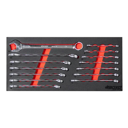 BoxoUSA 133-Piece Metric 3-Drawer Hand Carry Tool Box