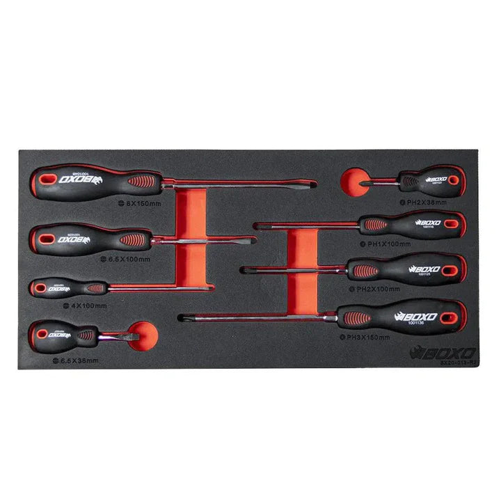 BoxoUSA 133-Piece Metric 3-Drawer Hand Carry Tool Box