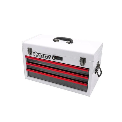 BoxoUSA 133-Piece Metric 3-Drawer Hand Carry Tool Box